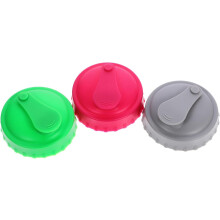 Set van 3 siliconen blikdeksels voor frisdrankflessen, lekvrij en geschikt voor bier en frisdrank.