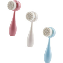 3pcs Silicone Facial Cleansing Brush Face Scrubber Face Cleanser Brush Groove Design