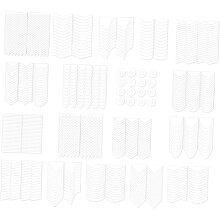 3er-Set French Nail Cover Smile Line Nagelaufkleber in verschiedenen Stilen für French Nails