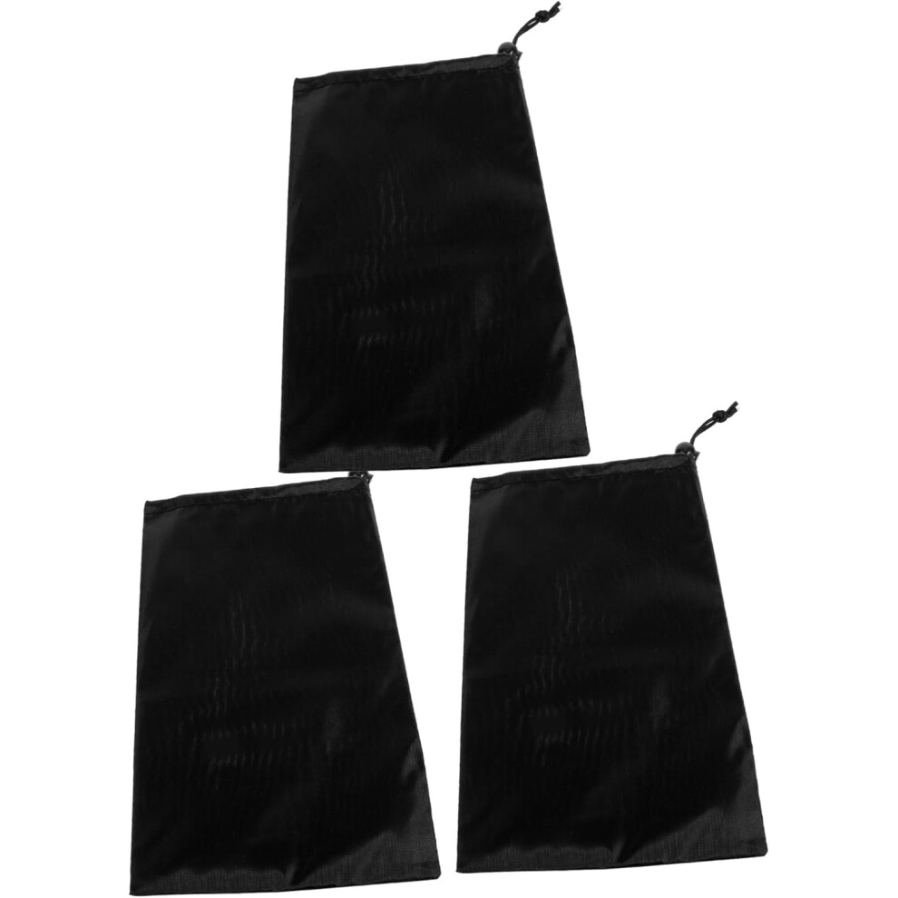Hkhbjs Black 3Pcs Drawstring Pouches For Sunglasses Storage Pouch Eyeglasses