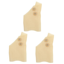 3er-Pack Silikon-Handgelenkbandagen mit elastischer Stütze, Handschuhen und Daumenloch