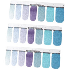 Bögen Nagelsticker mit Glitzermustern für DIY-Nagelkunst, Damenmode, Partys und Salon-Tipps