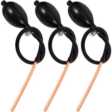 Kit de 3 pompes à sucre avec tubes en caoutchouc et en cuivre pour une utilisation durable.