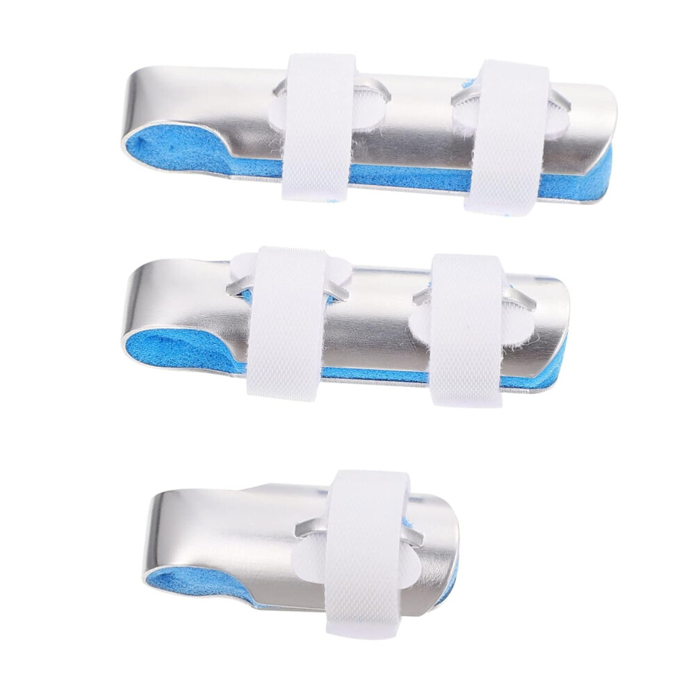 Hkhbjs Finger Splint Finger Support Brace 3Pcs Aluminium Alloy Sponge Splints, Sprains, Sweat Absorbent Comfortable Fit