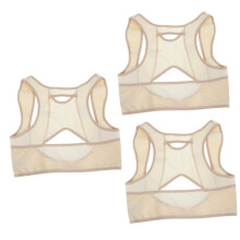 3pcs Woman Hump Correction Belt Chest Supports Straps for Lady Female Skin Posture Corrector