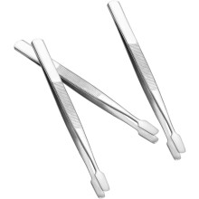 Präzisionspinzette aus Edelstahl, 11 cm, tragbares Set für Briefmarkensammler und Scrapbooking-Bastelarbeiten