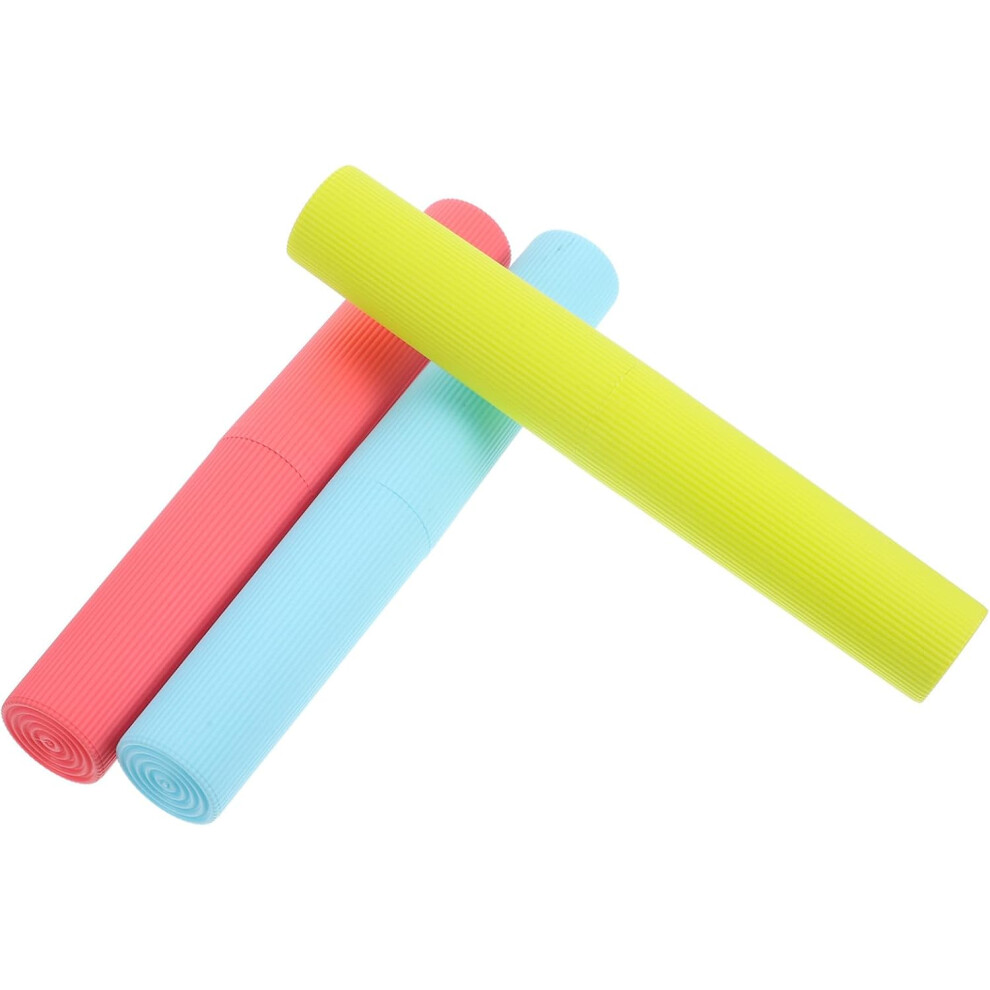 Hkhbjs Pink/Blue/Green 3Pcs Travel Toothbrush Cases Portable Toothbrush Holders Macaron Colors
