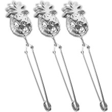 3er-Set Ananas-förmige Tee-Eier für losen Tee mit robustem, rostbeständigem Design