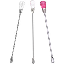 Lot de 3 bâtonnets et cuillères à cire à cacheter en alliage de forme créative et facile à utiliser