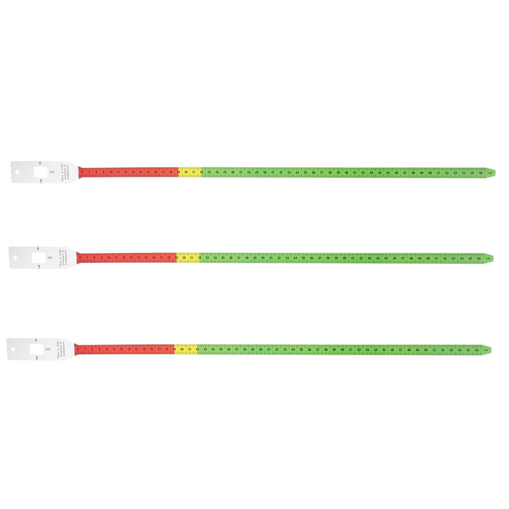 3Pcs Head Circumference Tape Retractable Body Measurement Tape Accurate Calibration Pp Material 5455468306686