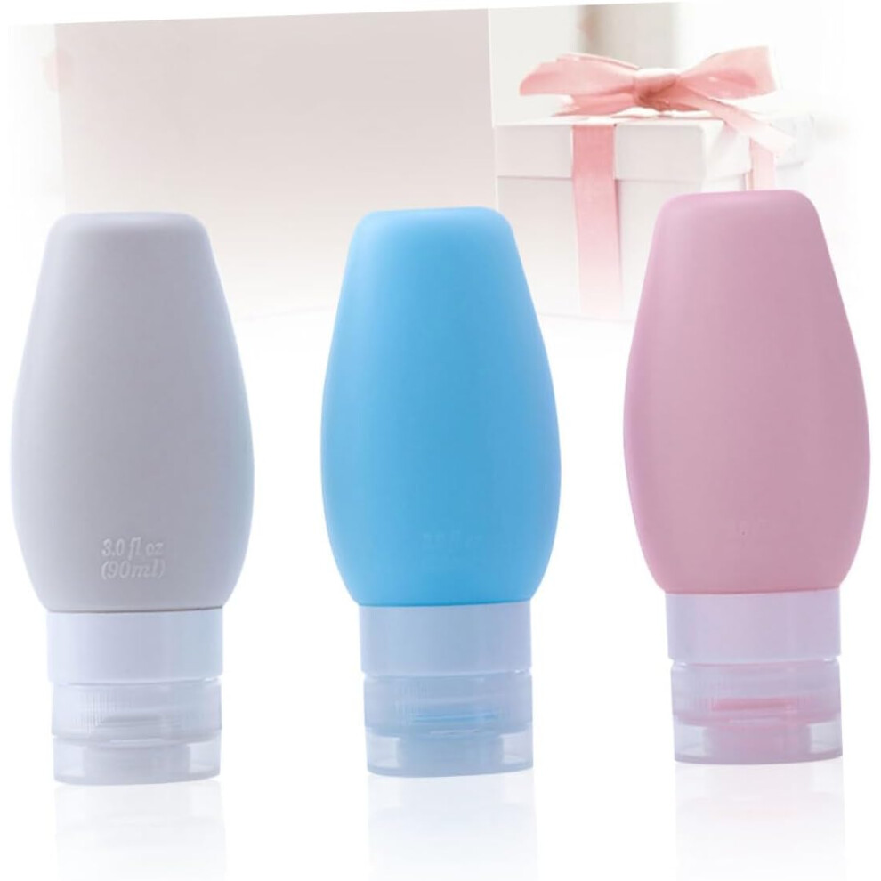 Hkhbjs 3Pcs Portable Dispensing Bottle Travel Bottle Silicone Travel Refillable