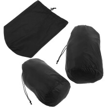 Bolsa de almacenamiento de 3 piezas para chaquetas de plumas y ropa, organizador portátil con cordón para camping y viajes.