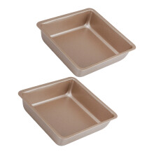 Multifunctional 11Cm Square Nonstick Baking Pan Baking-Gold