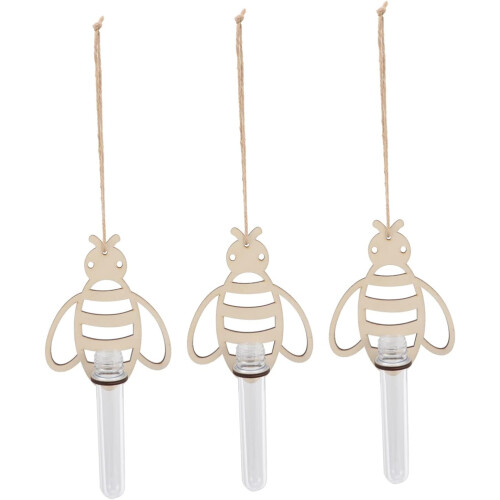 3pcs Wall Hanging Vase Hanging Flowerpots Wall Mount Hydroponics Planter