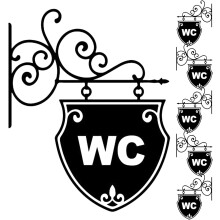 lustige Toilettenaufkleber, abnehmbare PVC-Wandaufkleber für Badezimmerdekoration