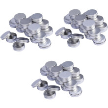 30 Stück leere Reiseflaschen, Tiegeldeckel für Make-up, Pomade, Kosmetikflaschen aus Aluminium für Cremes