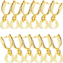 30 Stück goldene Metall-Klemmclips für Halsketten und Anhänger, Schmuckzubehör, DIY-Bastelbedarf