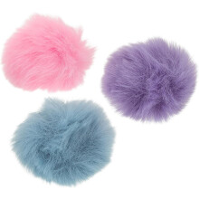 Lot de 3 bonnettes anti-vent en peluche douce pour microphones cravate de 0,5 Ă 1,2 cm