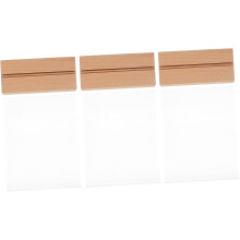 3er-Set Tischaufsteller aus Acryl, Menüständer, Tischaufsteller für Büro, Café und Restaurant