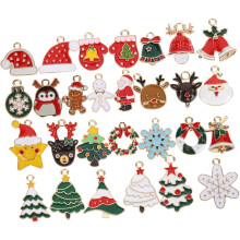 30 Stück Weihnachtsanhänger aus Legierung, Schmuckherstellung, Weihnachtsdekoration zum Aufhängen