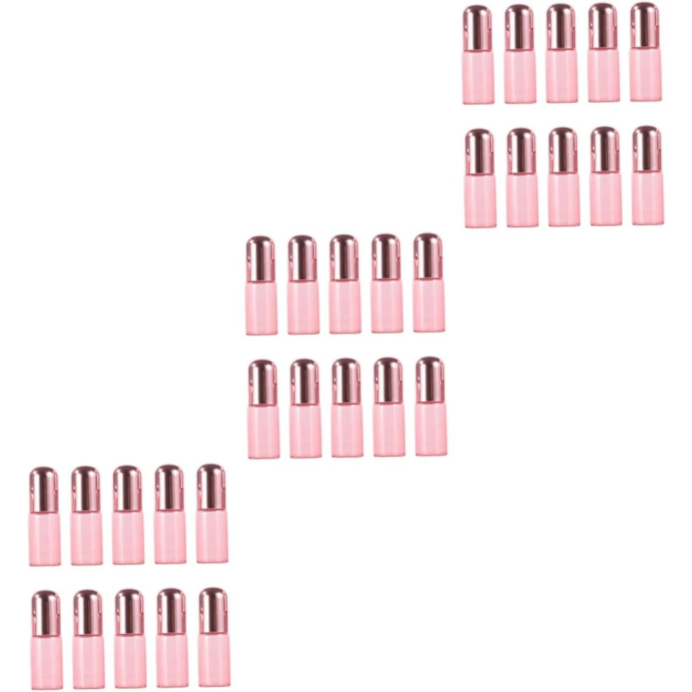 Hkhbjs 30Pcs Essential Oil Roller Bottles Glass Perfume Roll Bottles Lid For Travel And Toiletry Use
