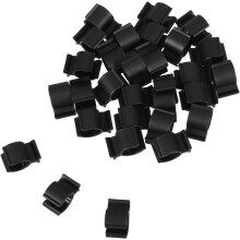 30 Stück Kunststoff-Schnallenclips, Flaschenhalterclip, Lotionpumpenverschluss, sicherer Halt, vielseitig einsetzbar, schwarz