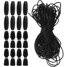 Schmuckgeflochtenes Seil und Sicherheitsverschluss-Set aus Nylonkordel für handgefertigte Armbänder, Schlüsselanhänger und Hutverzierungen