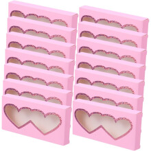 30er-Packung Wimpernboxen mit Sichtfenster zur Aufbewahrung von künstlichen Wimpern in Make-up-Boxen