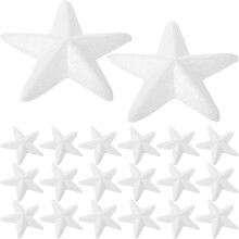 30 Stück Schaumstoff-Pentagramm-Dekoration DIY Bastelmodell Stern Polystyrol-Sternformen