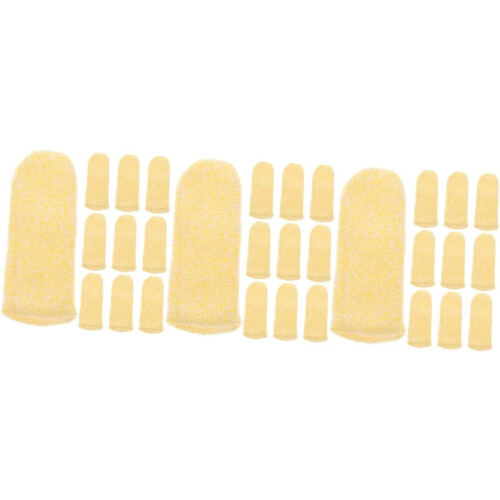 30pcs Cut Resistant Finger Cots Thumb Covers Kitchen Cut Protector Diy Craft Work Protection Material