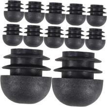 30pcs Round Head Pipe Plug End Caps Tubing Plug for Chair Furniture Legs Glide Protector Pads