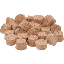 30 bouchons de bouteille en liège, en bois, 29,5 x 25 x 20 mm