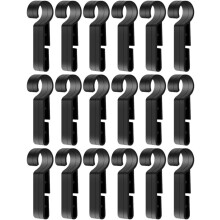 30 Stück Sicherheits-Hakenclips für Helmscheinwerferbänder, Kunststoffhaken