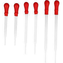 30-teiliges Glas-Transfer-Set mit Gummiball, Labor-Flüssigkeitspipetten in den Größen 9 cm, 12 cm und 15 cm