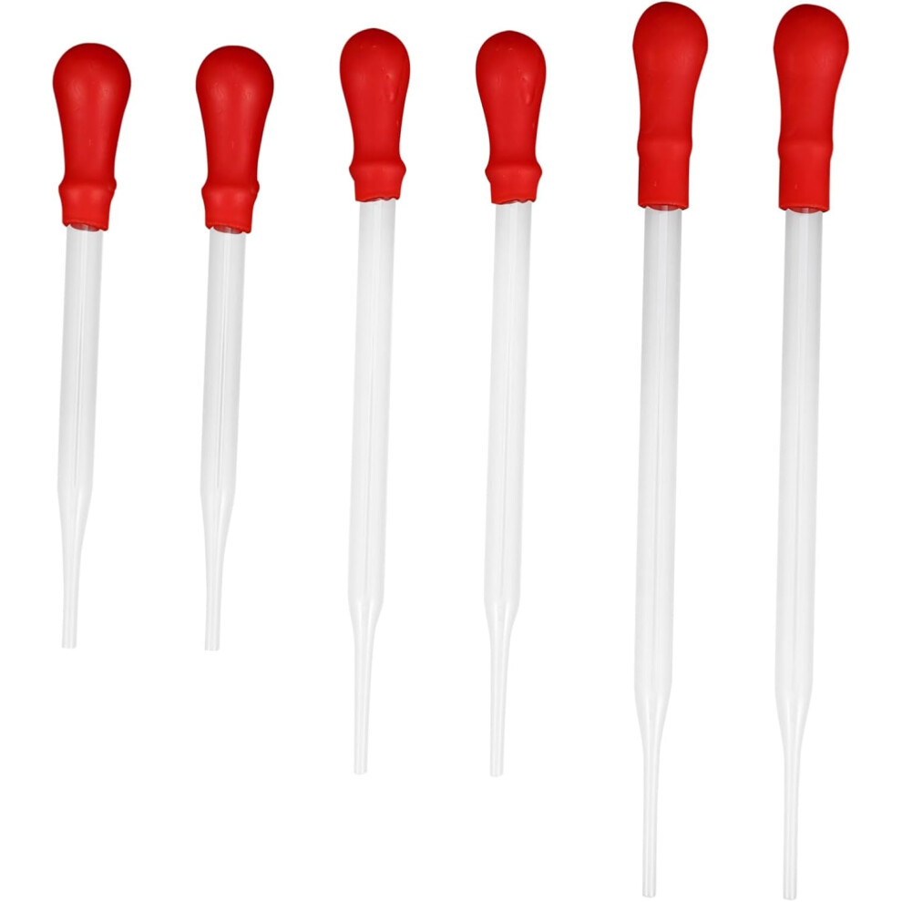 Hkhbjs 30Pcs Glass Transfer Set With Rubber Bulb, Laboratory Liquid Droppers In 9Cm 12Cm 15Cm Sizes