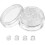 30Pcs Silicone Earring Backs Soft Flat Pad Stoppers for Pierced Ear Studs Anti-Lost Replacement Caps Suitable 1