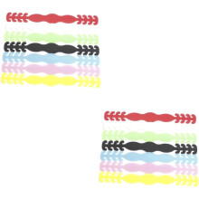 Lot de 30 attaches d'oreilles en silicone réglables pour un confort optimal même en cas de port prolongé (couleur aléatoire).