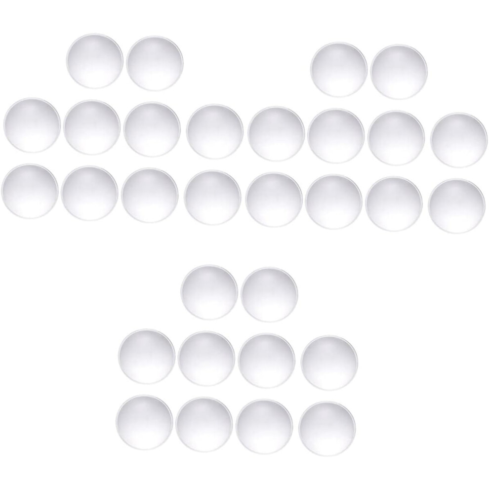 Hkhbjs 30Pcs Optical Glass Magnifying Lens Double Convex Pmma Magnifier For Physics Reading Inspection Safe For Hands