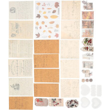 Sammelband mit bunten Papieraufklebern, Promi-Biografien-Serie, DIY-Materialset