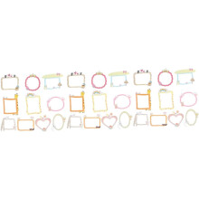 30 DIY-Dekorationsaufkleber für Scrapbooking und Bilderrahmen-Dekoration (Bastelset)