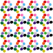 3000 weiche, bunte Pompons zum Basteln für Kinder, DIY-Pompons, 10 mm, flauschig