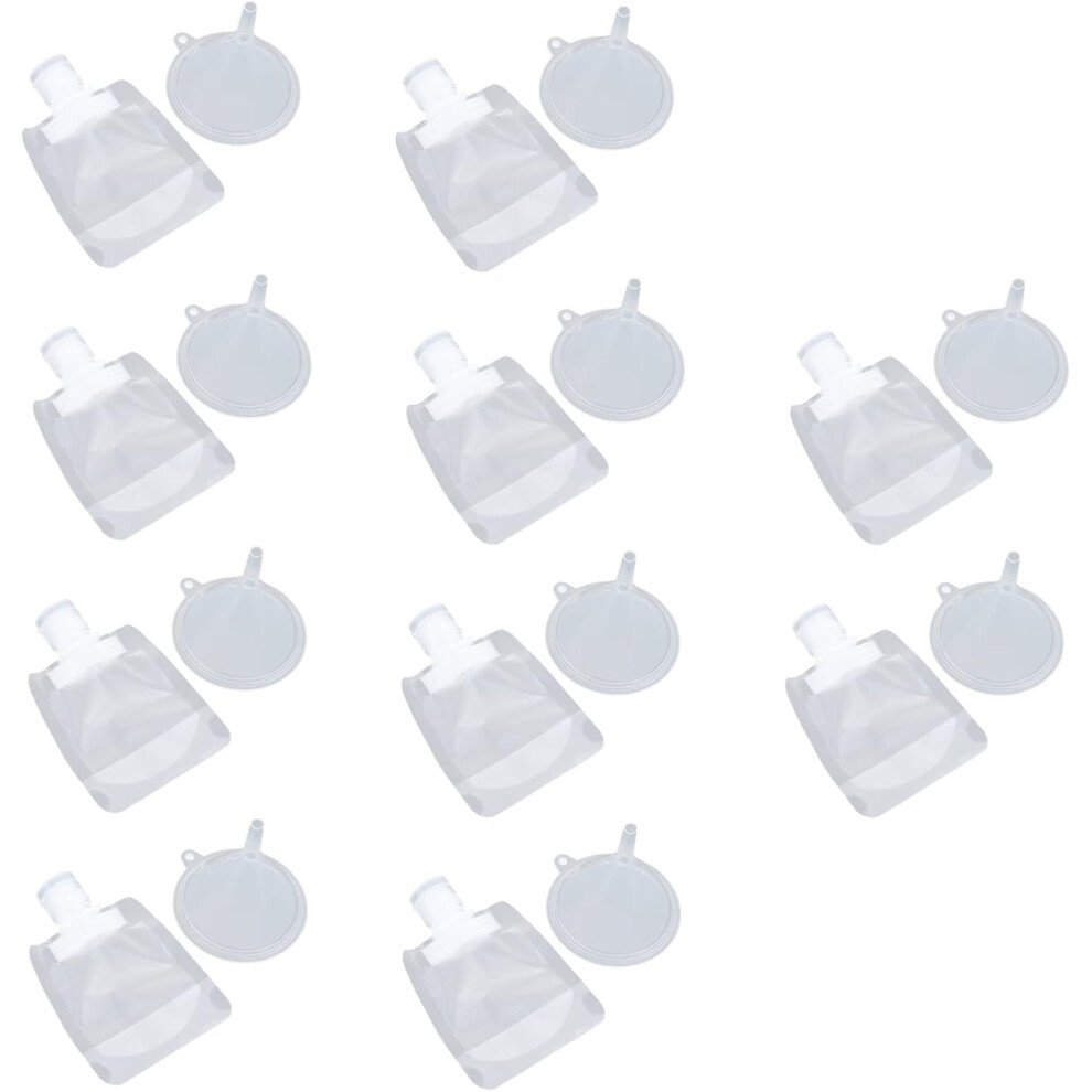 Hkhbjs 3Sets Portable Squeeze Pouches Empty Travel Lotion Emulsion Bags