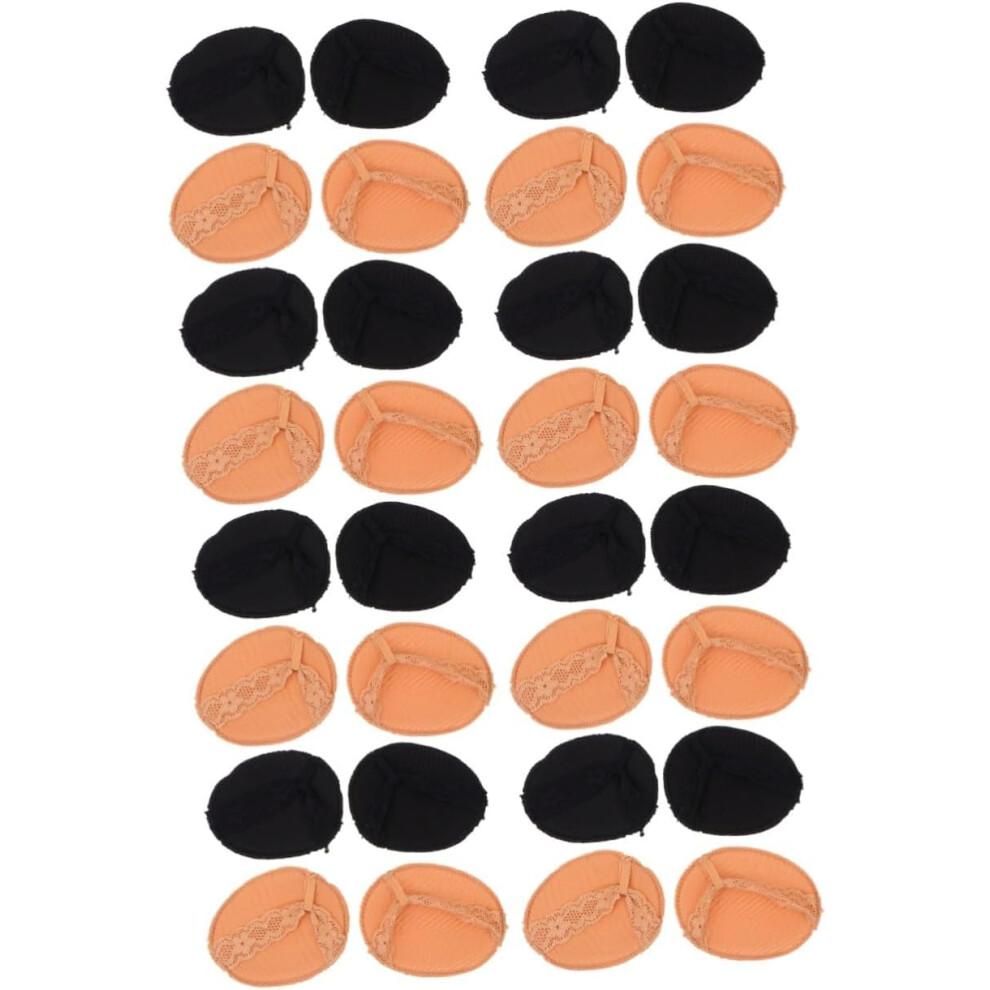 Hkhbjs 16Pairs Lace Half Insoles High Heel Inserts Pads Shoes Pads For Forefoot Pain Relief Use Slip Shoes Cushions