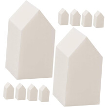 30 stuks wegwerp kleine make-upsponsjes, zachte sponsjes voor concealer en poederdons voor gezicht en lichaam, beige