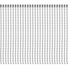 300 Stück runde Kugelperlenketten, Perlenketten für Schlüsselanhänger, Anhänger, Schmuck, Bastelprojekte, Taschen und Puppen