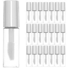 30 mini tubes de gloss à lèvres de 1,2 ml, vides et rechargeables, avec applicateur.