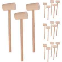 36-teiliges Set Krabbenhämmer aus Holz, Meeresfrüchtehämmer, glatte Oberfläche und leichtes synthetisches Material