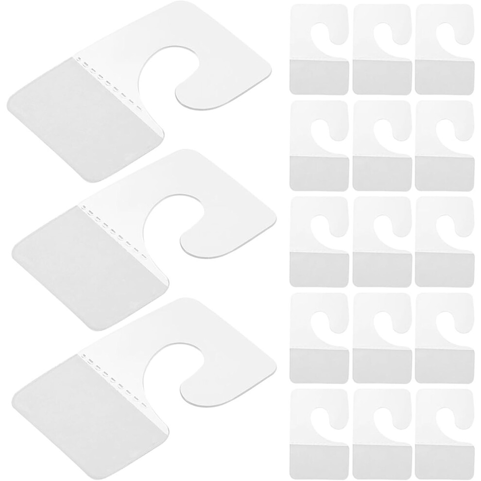 350Pcs Self-Adhesive Pvc Hanging Tabs With Hole, Removable Sticker Hooks 5455468321535
