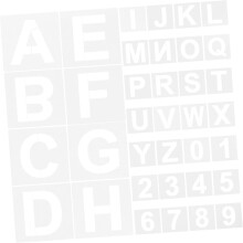 36 darabos, 4 hüvelykes, újrafelhasználható műanyag betűsablon-készlet festéshez és barkácsoláshoz