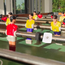 Tischfußball-Zubehör, 16-teiliges Set: Stangenkappen und Spitzenstopfen aus Eisen, Ersatzteile
